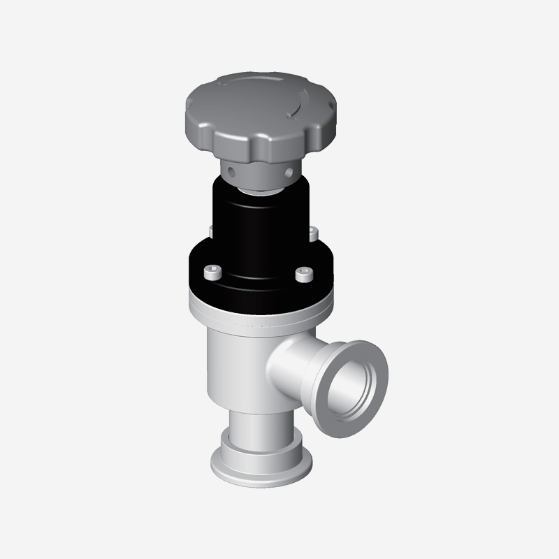 Vacuum Angle Valve, KF Flange, Manual without Bellows