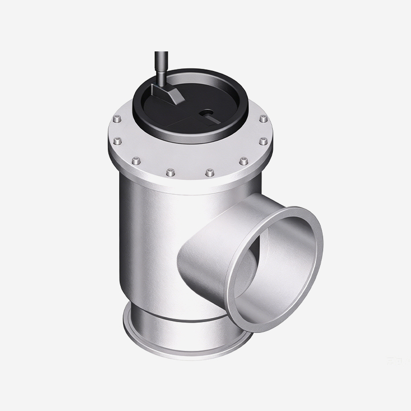 Large Angle Valve, ISO Flange, Manual Operated, With Bellows