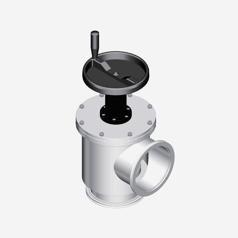 Large Angle Valve, ISO Flange, Manual, Without Bellows