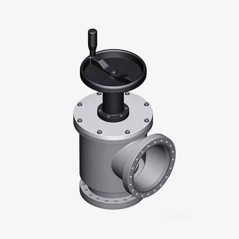 Large Angle Valve, CF Flange, Manual, Without Bellows