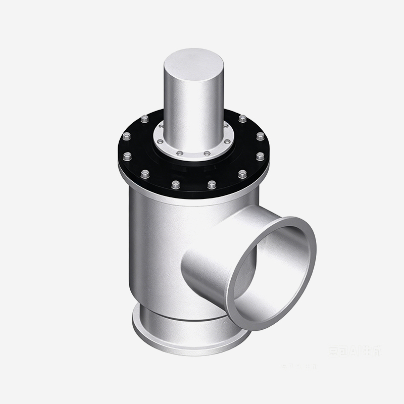 Large Angle Valve, ISO Flange, Double Acting, Pneumatic Open & Close, Pneumatic Actuator, Without Bellows