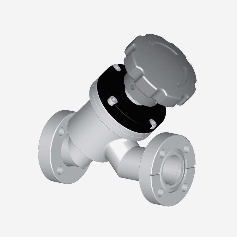 Y-Type Valve, CF Flange, Manual Operated, With Bellows