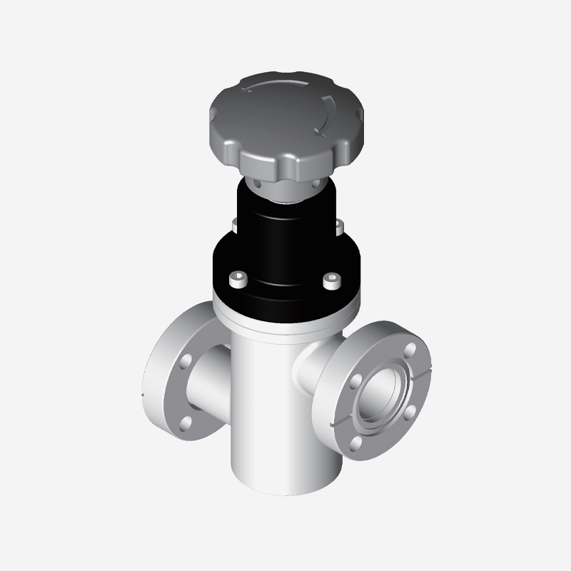 Z-Type Valve, CF Flange, Manual Type, Without Bellows