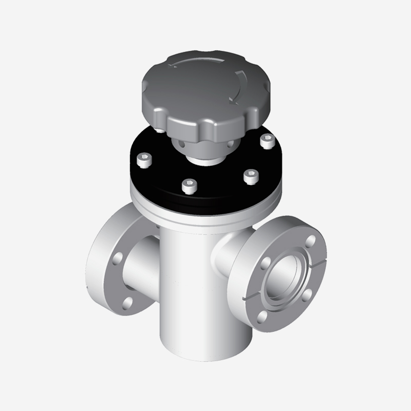 Z-type Valve, CF Flange, Manual, Copper Gasket Seal at Valve Cover, With Bellows