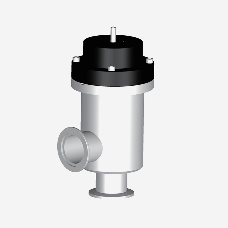 Formed Bellows Sealed Stainless Steel Angle Valve, Single Acting, Pneumatic Open & Spring Close