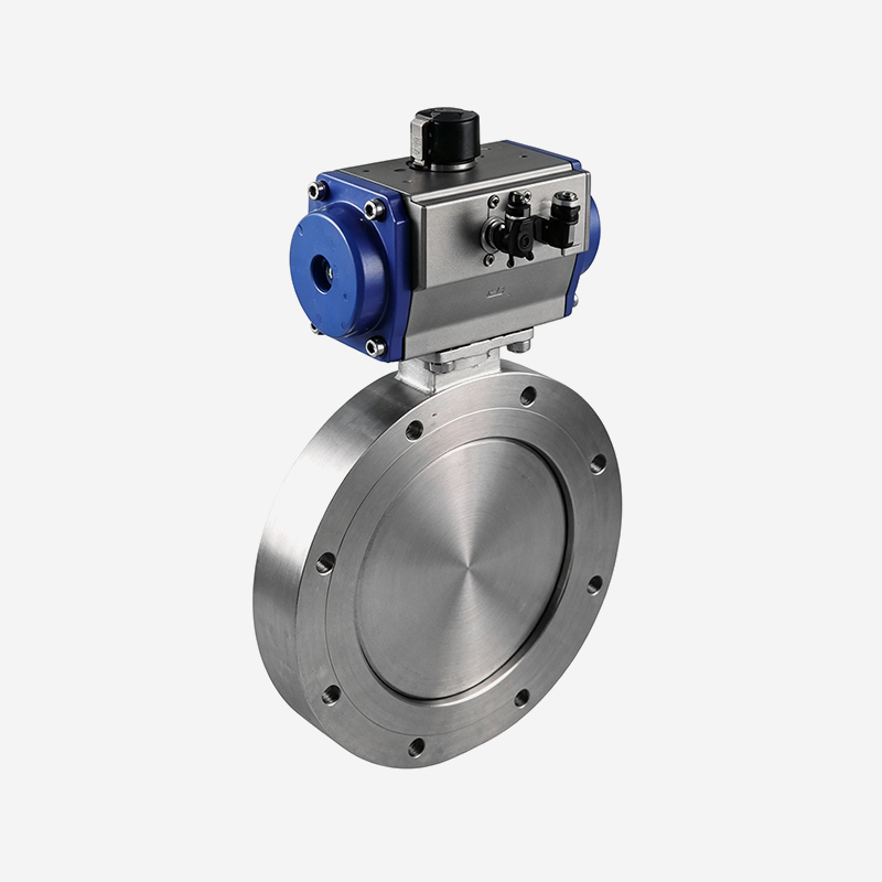 ISO-F Type Butterfly Valve, Pneumatic Open & Pneumatic Close, with Pneumatic Actuator