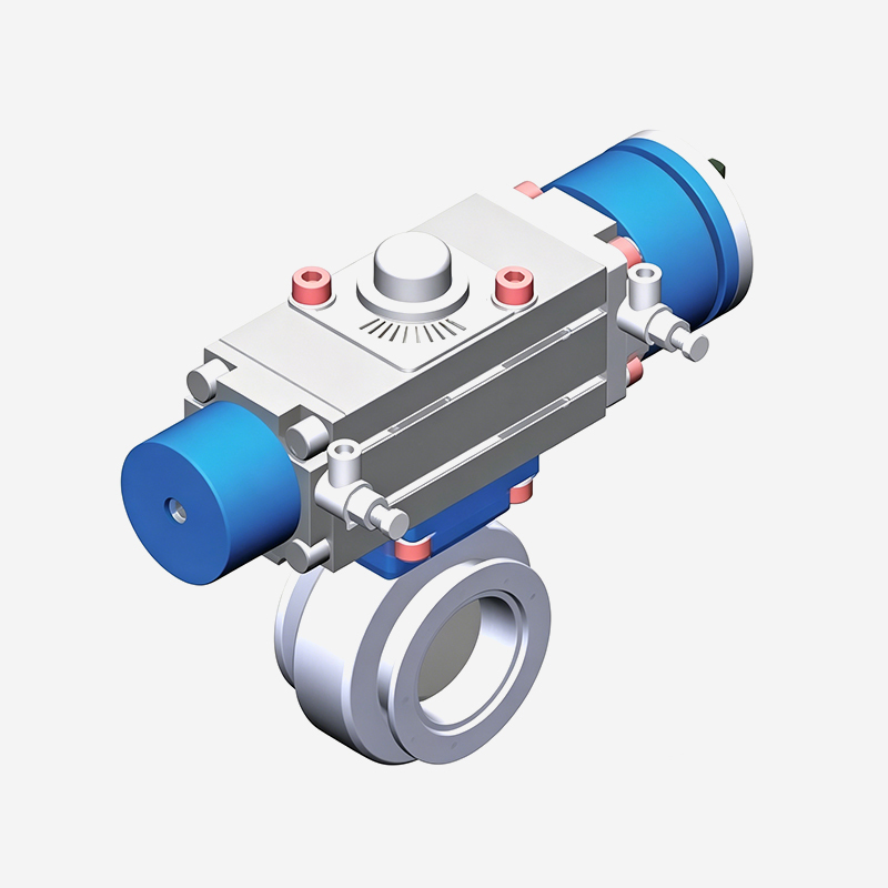Three-position Butterfly Valve (ISO-KF Type)