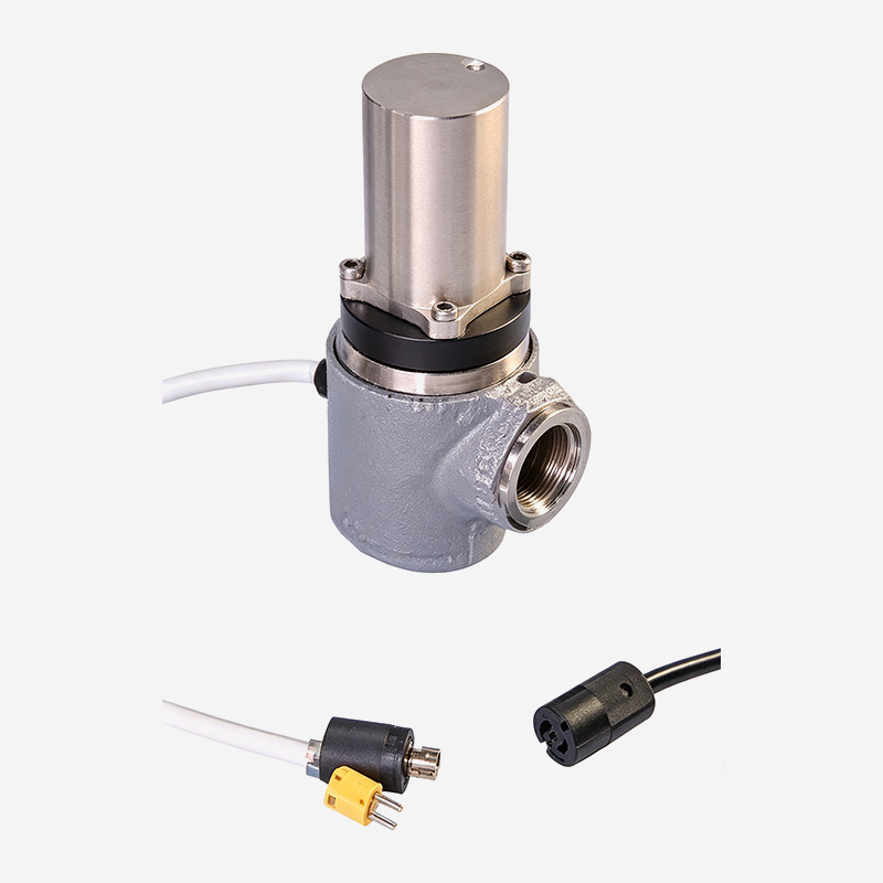 Heated Jacket Angle Valve with Bellows, Pneumatic Open & Close, Pneumatic Actuator
