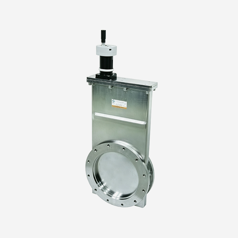 High Vacuum Gate Valve (Steel Ball Type) - ISO Flange - Manual Series