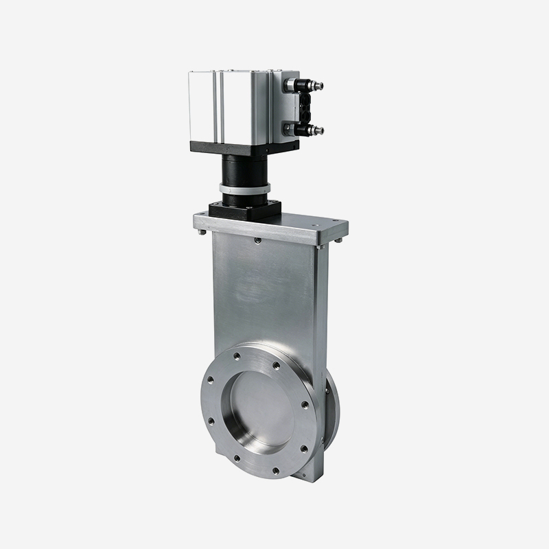 High Vacuum Gate Valve (Steel Ball Type) - ISO Flange - Pneumatic Series