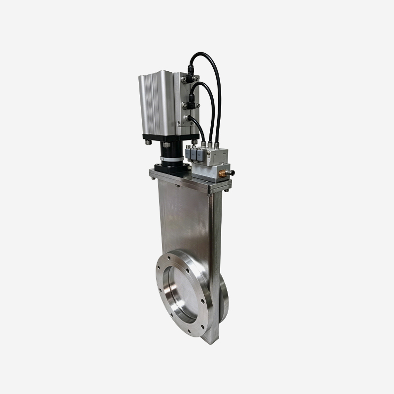 High Vacuum 3-position Throttle Valve - ISO Flange - Pneumatic Series