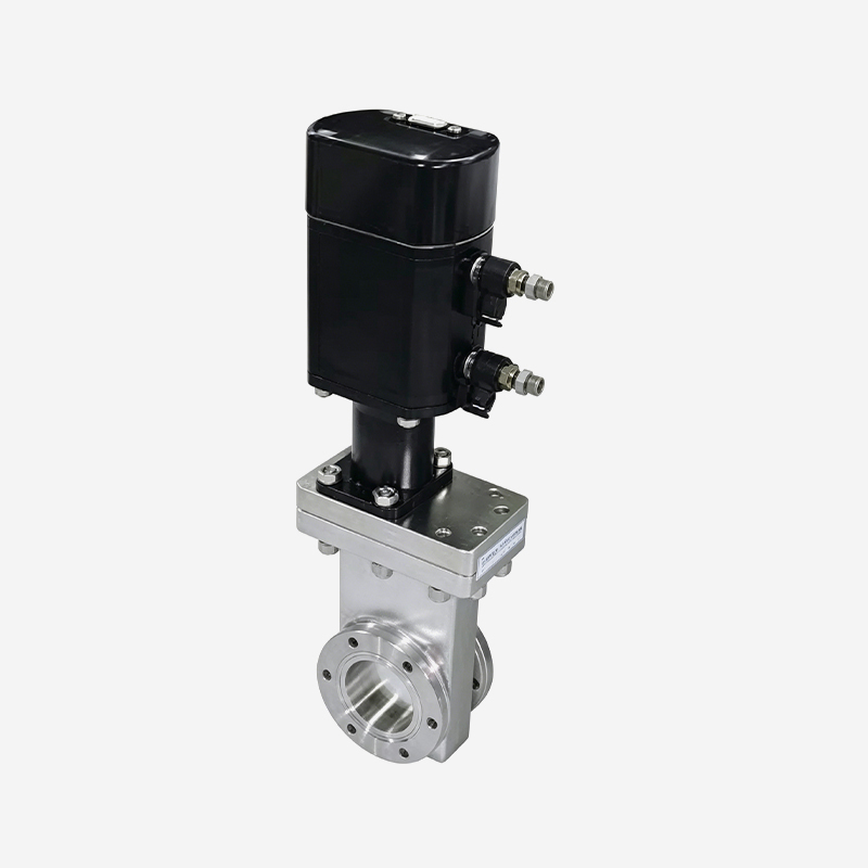 Ultra-high Vacuum Gate Valve (Linkage Type, Limit Switch) - CF Flange (Mini Size) - Pneumatic Series (With Bellows & Metal Seal Ring)