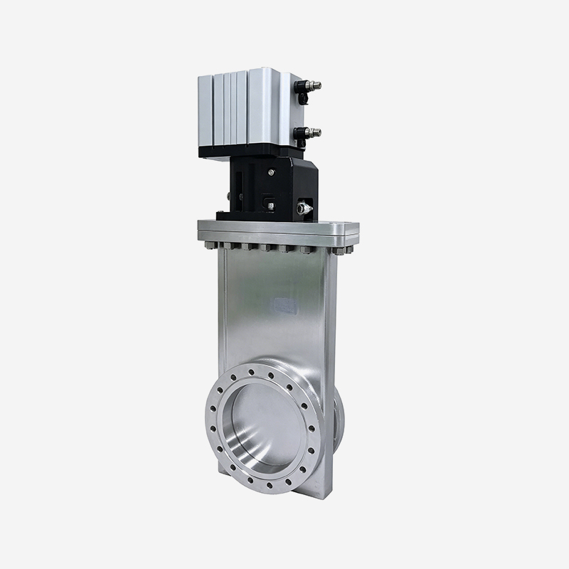 Ultra-high Vacuum Gate Valve (Steel Ball Type, Limit Switch) - CF Flange - Pneumatic Series