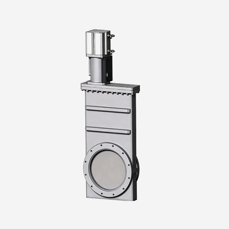 High Vacuum Gate Valve (Linkage Type, Limit Switch) - ISO Flange (Large Bore) - Pneumatic Series (With Bellows & Elastomer Bonnet Seal)