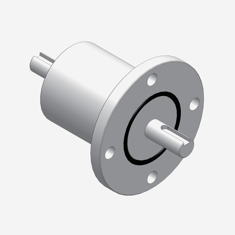 Flange Mounted, Solid Shaft