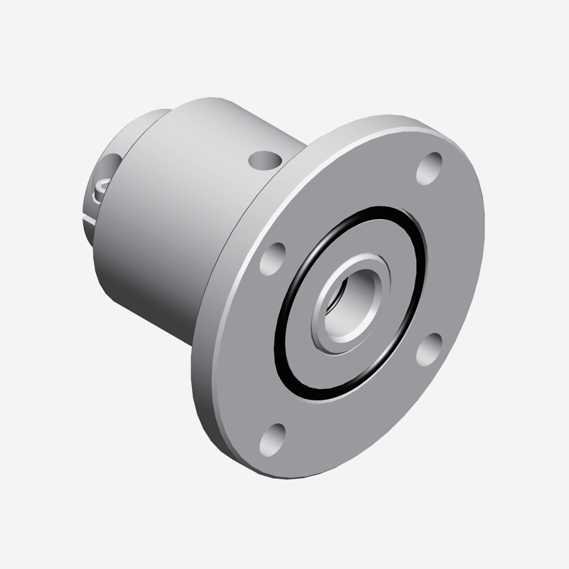 Hollow Shaft Flange Type Ferrofluid Feedthrough - Water Cooled